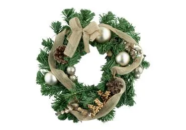 Mākslīgais Ziemassvētku vainags 30cm