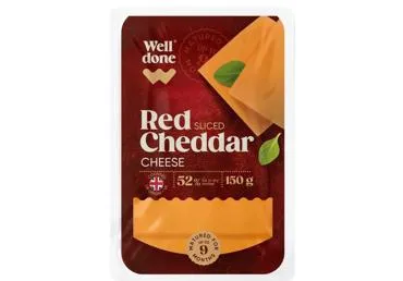 Juust Cheddar WELL DONE Red viil., 150g