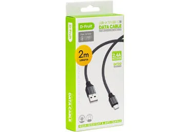 Kaabel D-FRUIT USB-A/C, 2m, DF120