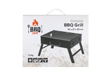 Kaasaskantav BBQ Grill 36x27x20cm 02-12
