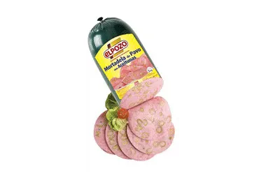 Vārīta tītara desa Mortadella ar olīvām ELPOZO sver.