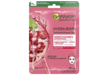 Kangasmask GARNIER Hydra Bomb Grape Seed