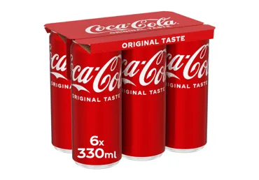 Gāz. dzēriens COCA-COLA skārd. 6x330ml D
