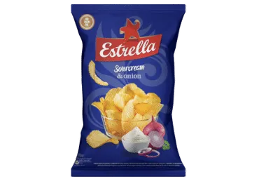 Kartulikrõps hapuk.-sibul.ESTRELLA 130g