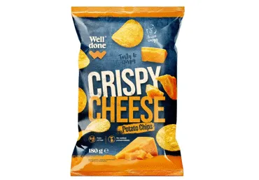 Kartulikrõpsud juustuga WELL DONE 180g