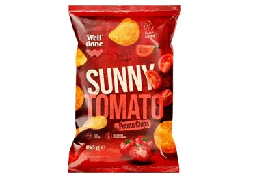 Kartulikrõpsud tomatiga WELL DONE 180g