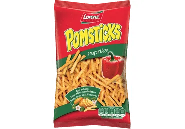 Kartulisnäkid POMSTICKS paprikaga 100g