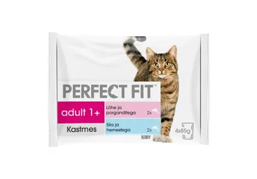 Kassieine PERFECT FIT lõhe-porgand 4x85g