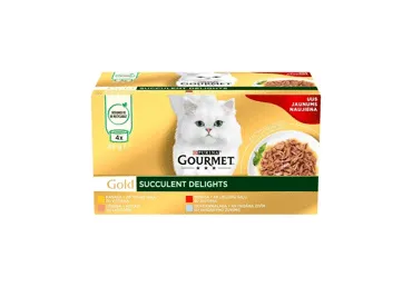 Kassikonserv GOURMET GOLD Delight 4x85g
