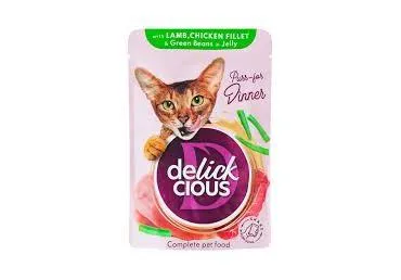Kassisööt lambaliha/kana DELICKCIOUS85g