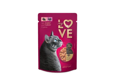 Kassisööt MY LOVE küülik-kalkun 85g