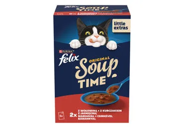 Kassisööt supp FELIX liha 6x48g
