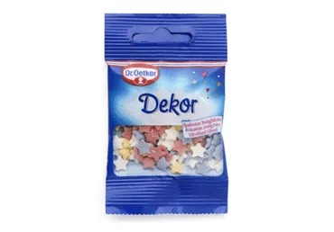 Kaunistused värv.tähed DR.OETKER 10g