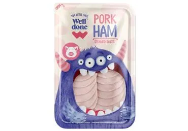 Vārīts cūkgaļas šķiņķis WELL DONE bērnu 100g