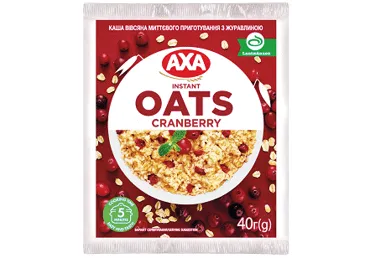Kiirkaerahelbepuder AXA jõhvikatega 40g
