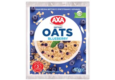 Kiirkaerahelbepuder AXA mustikaga 40g