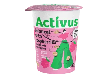 Ātri pagatavojama auzu biezputra ar avenēm ACTIVUS, 70g