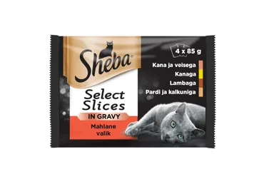 Kiisueine lihavalik SHEBA 4x85g
