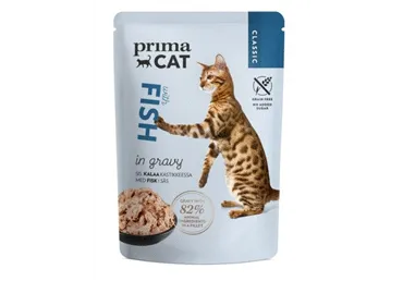 Kons.kaķu bar. PRIMACAT Classic zivs 85g