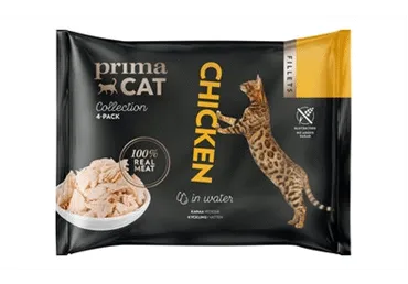 Kiisueine PRIMACAT kana vees 4x50g