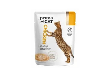 Kons. kaķu bar. PRIMACAT vistas zupa 40g