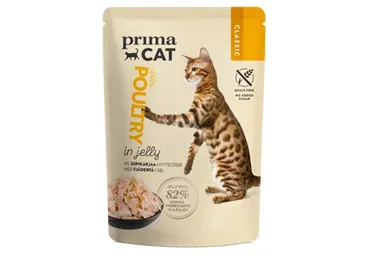 Kiisueine PRIMACAT linnuliha zelees 85g