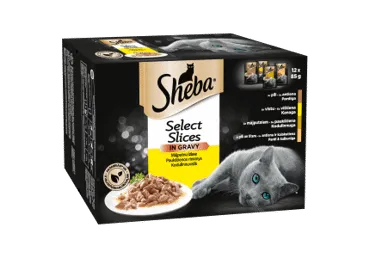 Kiisueine SHEBA linnulihaga 12x85g