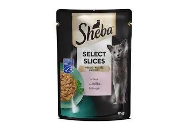 Kiisueine SHEBA lõhega, kastmes 85g