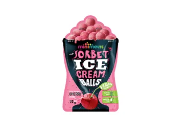 Saldējums MINI MELTS ķiršu sorbets bumbiņās 72g