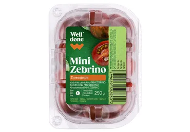 Kirsstomat Zebrino WELL DONE, 250g
