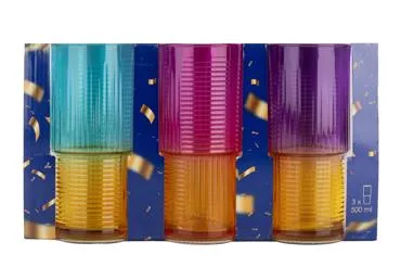 Klaasid ILAJA Color Mood 500ml 3tk