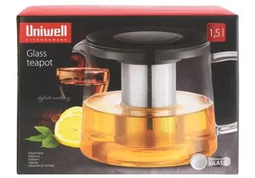 Klaasist teekann UNIWELL 1,5L