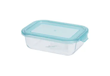 Klaasist toidukarp kaanega 630ml