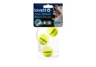 Koerte tennisepall LOVETT 4cm 3tk