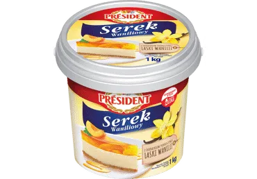 Kohupiim PRESIDENT vanilli, 1kg
