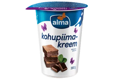 Kohupiimakreem ALMA brownie, 380g