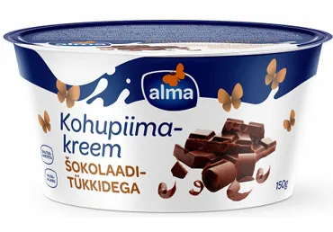 Kohupiimakreem ALMA šok.tükkidega, 150g