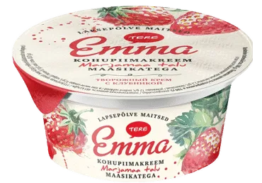 Kohupiimakreem TERE Emma maasika, 150g