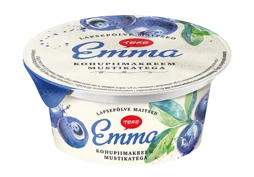 Kohupiimakreem TERE Emma mustika, 150g