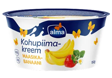 Kohup.kreem ALMA maasika-banaani, 150g
