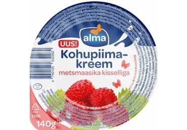 Kohup.kreem ALMA metsmaasikakissell,140g