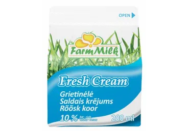 Kohvikoor FARM MILK 10%, 200ml