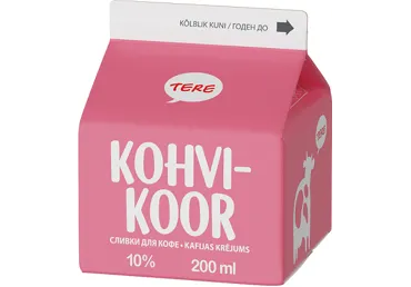 Kohvikoor TERE 10%, 200ml
