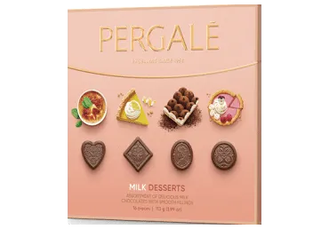 Konfekšu izlase PERGALE Milk Desserts 113g