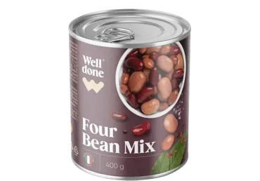 Konservētu pupiņu maisījums WELL DONE 400g