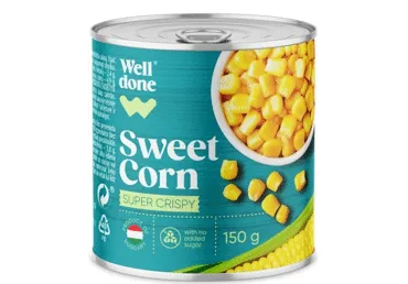 Konservēta kukurūza WELL DONE 150g