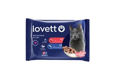 Kons.kassisööt LOVETT kalade segu 4x100g