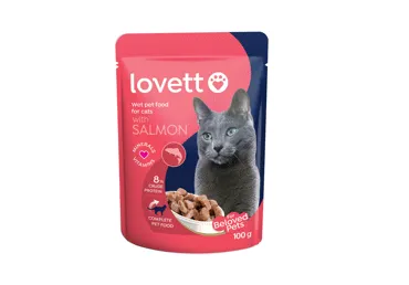 Kons.kassisööt LOVETT lõhega 100g