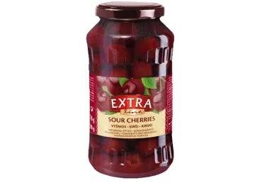 Konservēti ķirši bez kauliņiem EXTRA LINE 720g