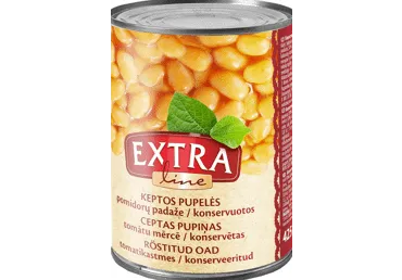 Ceptas pupiņas tomātu mērcē EXTRA LINE 400g